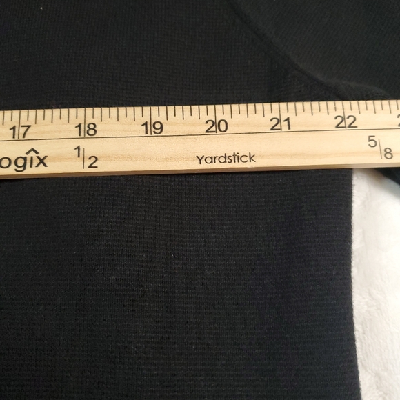 Quince Black Open Front Sweater Blazer - Picture 4 of 7